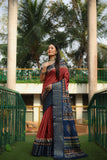 Soft Dola Silk saree with all over Kalamkari Digital prints