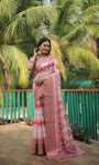 Soft Dola Silk saree with all over Abstract Digital prints with Jari weaving