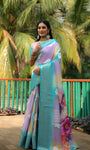 Handpicked Lite weight Soft Dola Silk sarees with digital Print