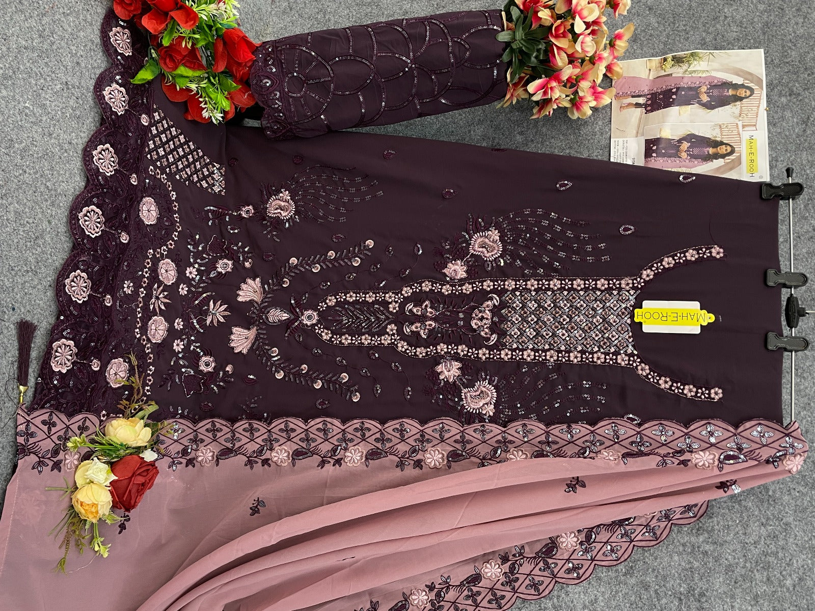 HEAVY FOX GEORGETTE EMBROIDERY WORK SUIT