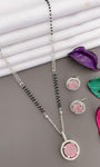 Heavy Quality Stone Studded Daily Wear Mangalsutra With Earrings