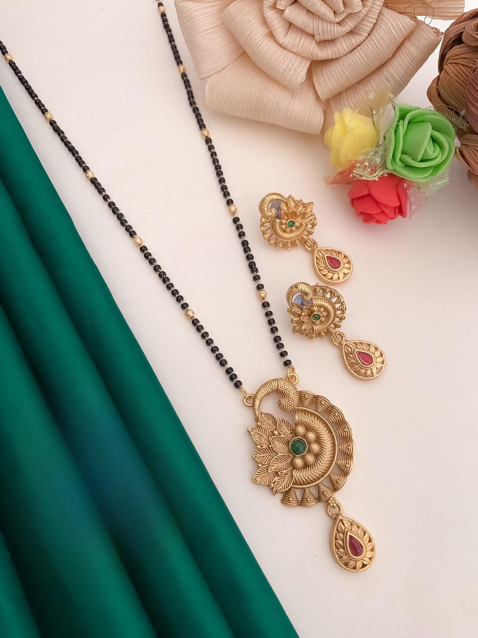 Antique Premium Quality Mangalsutra With Meenakari