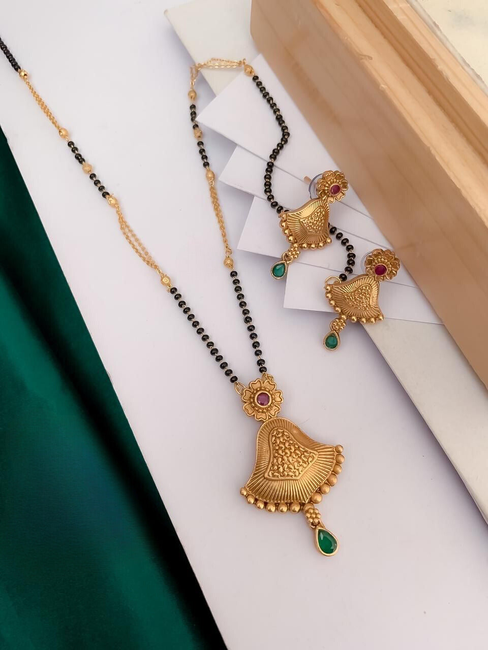 New Antique Premium Quality Mangalsutra With Meenakari