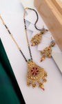 Premium Quality Antique Mangalsutra With Meenakari