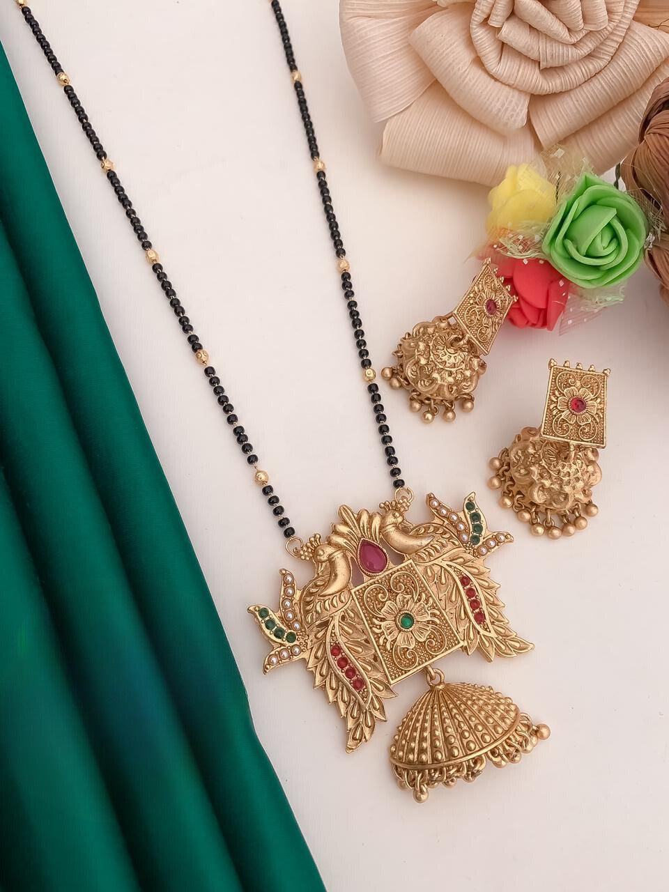 Premium Quality Antique Mangalsutra With Meenakari