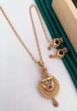 Antique Gold Plated Chain Pendal Set