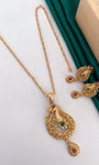 Antique Gold Plated Chain Pendal Set