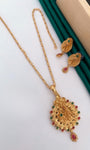 Antique Gold Plated Chain Pendal Set