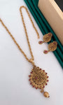 Antique Gold Plated Chain Pendal Set