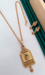 Antique Gold Plated Chain Pendal Set