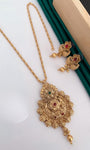 Antique Gold Plated Chain Pendal Set