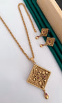 Antique Gold Plated Chain Pendal Set