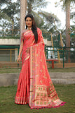 Organza silk with flowy less saree