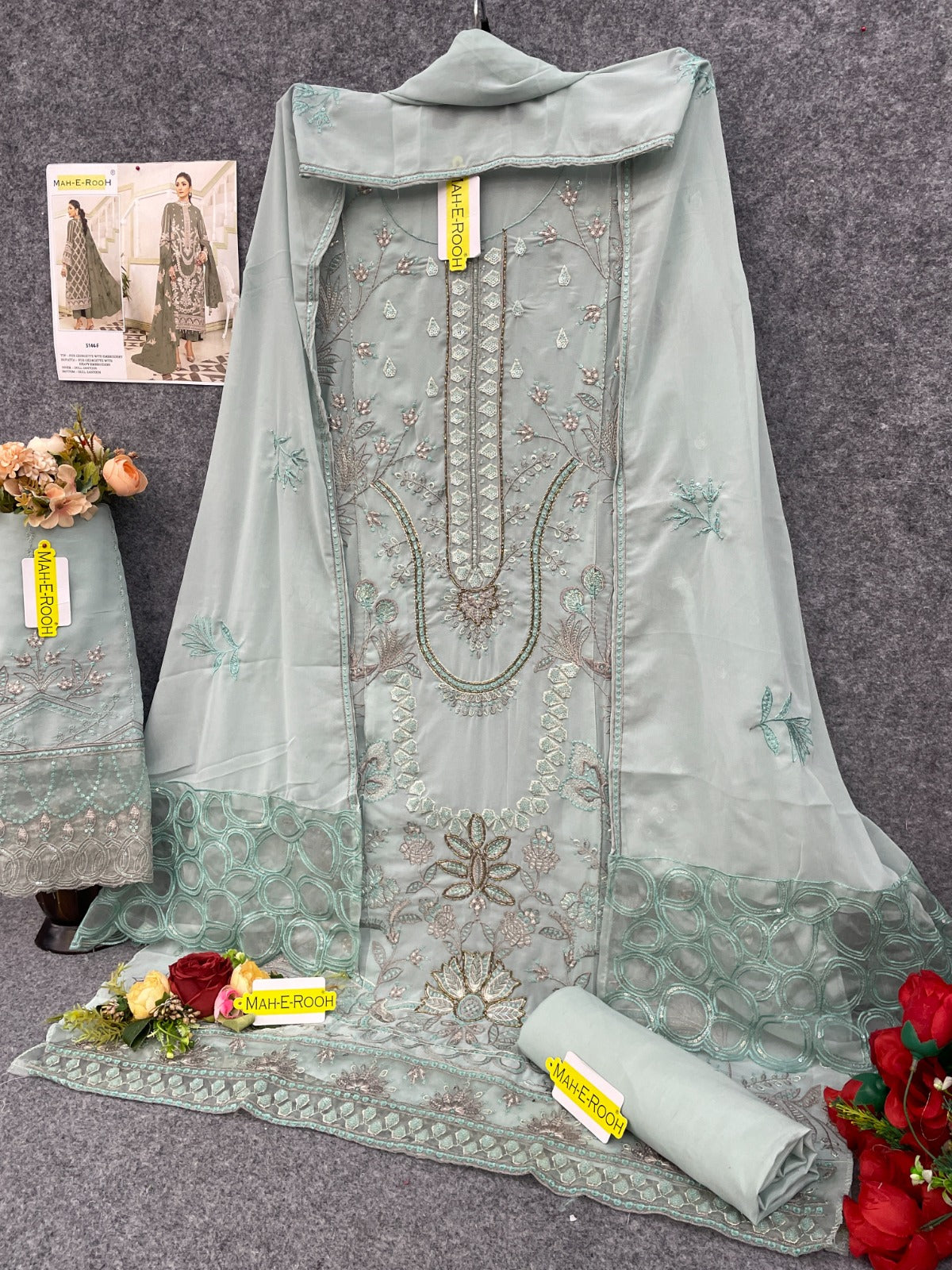 Fox Georgette With Heavy Embroidery work Salwar Suit