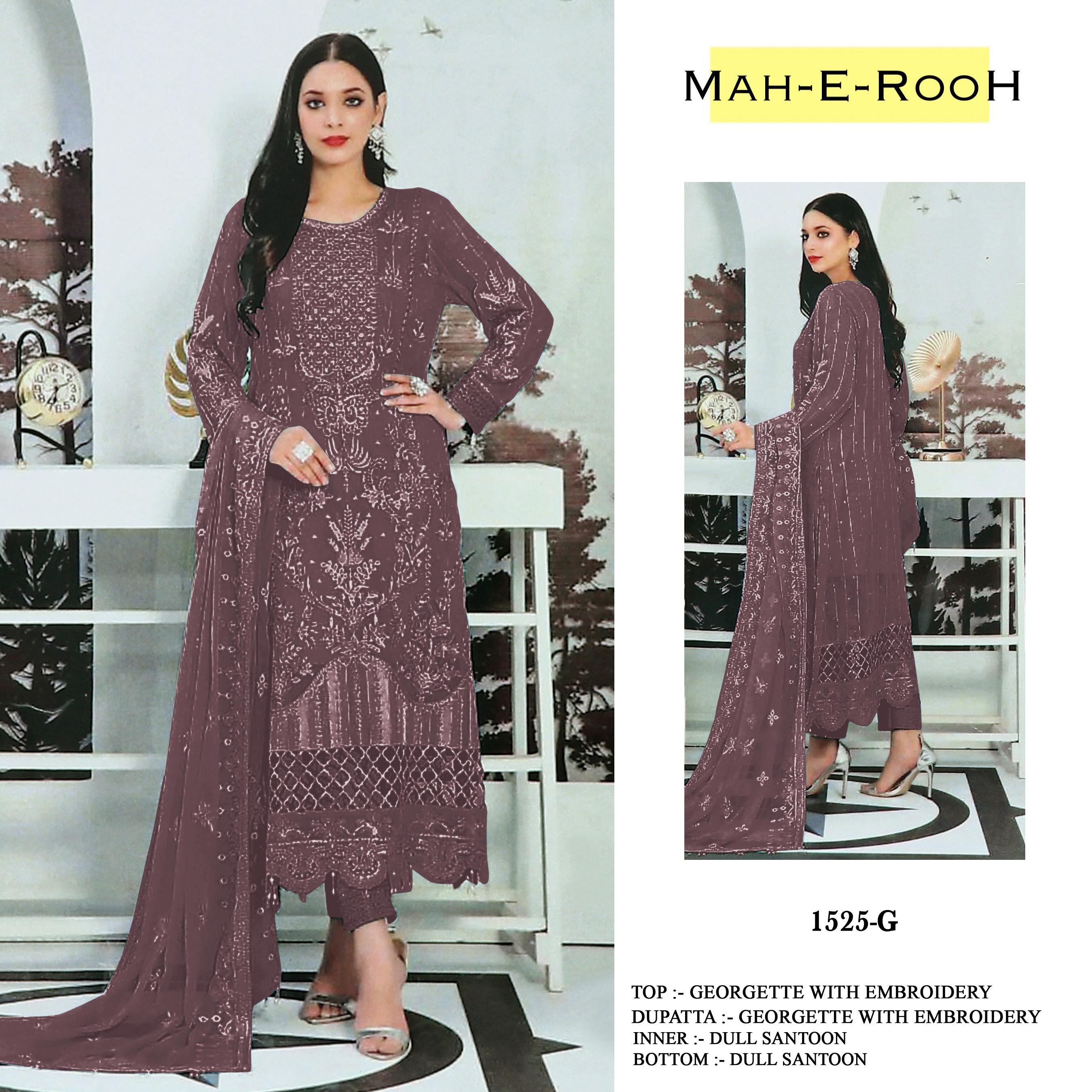 Heavy Faux Georgette with Sequence Embroidered work & Khatli work Suit