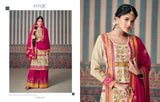 Primium Simar Muslin Jacquard Chinon Fabric Suit