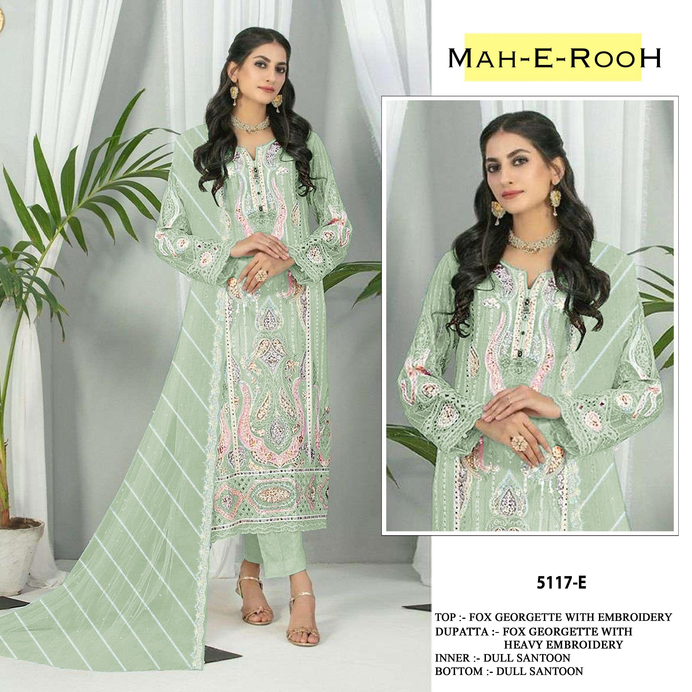 Heavy Faux Georgette with Heavy Embroidery Sequence & Multi Thread work Suit