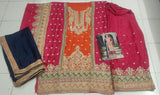 Primium Chinon Silk with codding embroidery work daimond work Suit