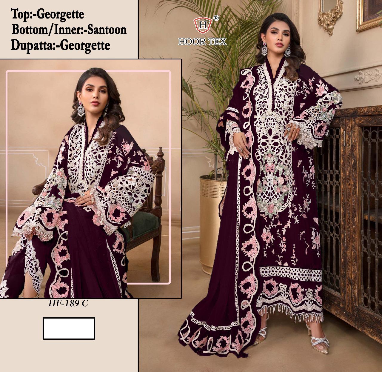 Fox Georgette  Embroidery work Suit