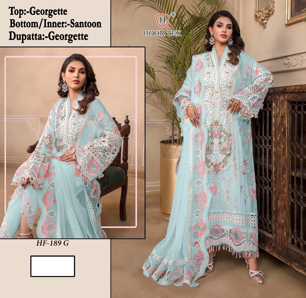 Fox Georgette  Embroidery work Suit