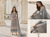 Heavy Butterfly Net with Embroidery & Coding Work Suit