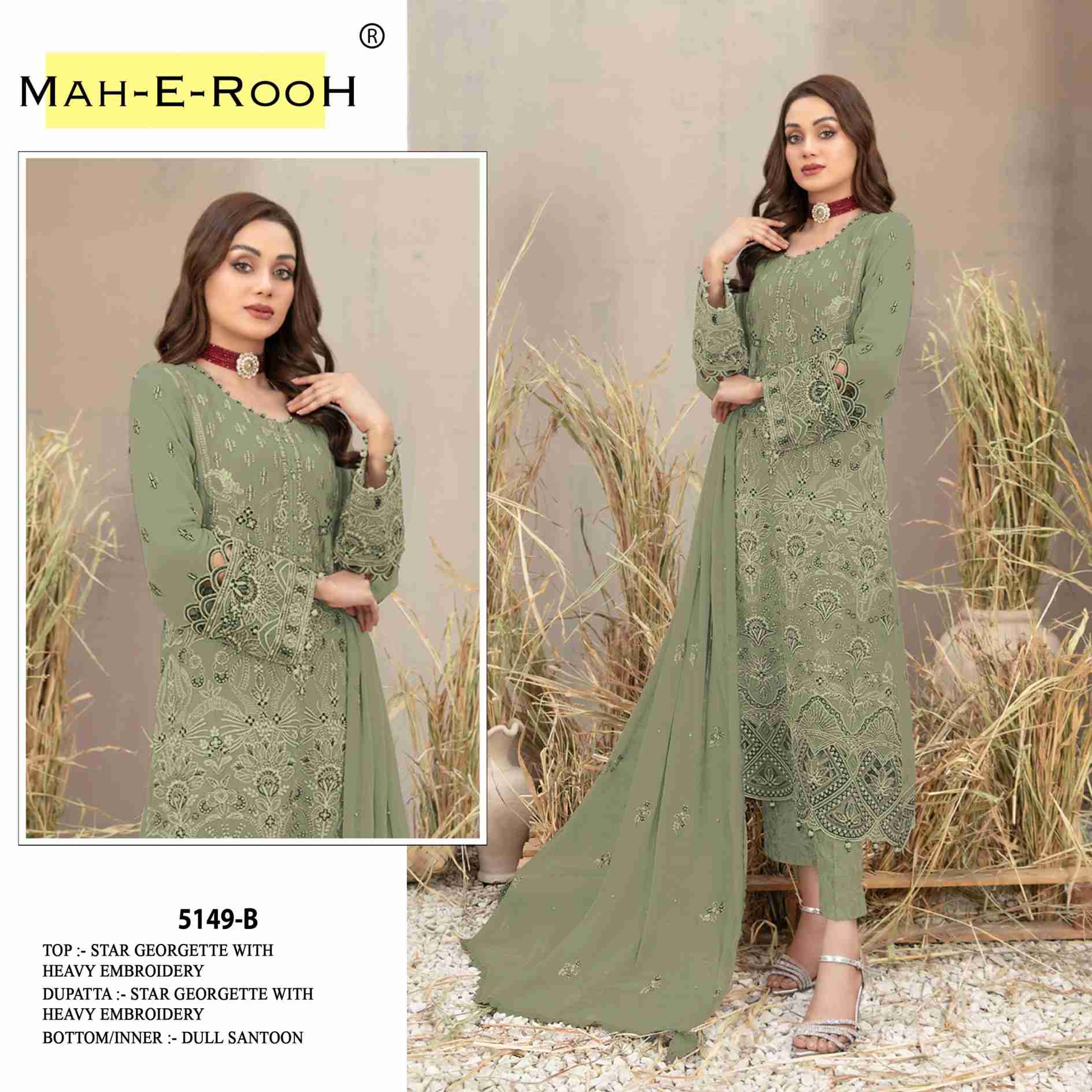 STAR GEORGETTE WITH EMBROIDERY WORK SUIT