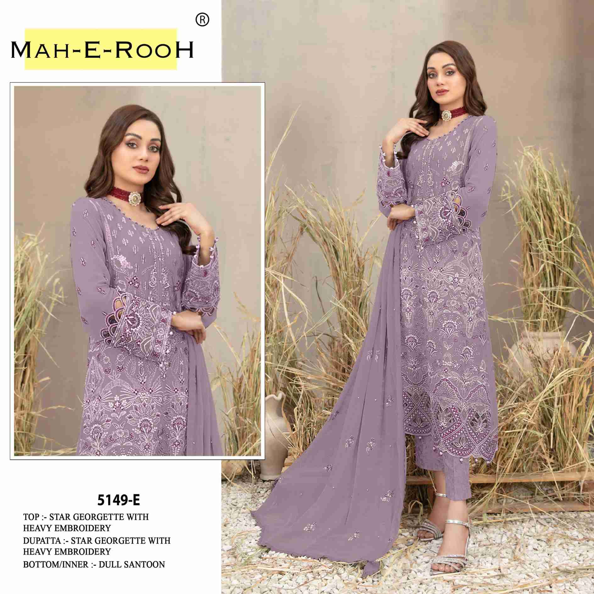 STAR GEORGETTE WITH EMBROIDERY WORK SUIT