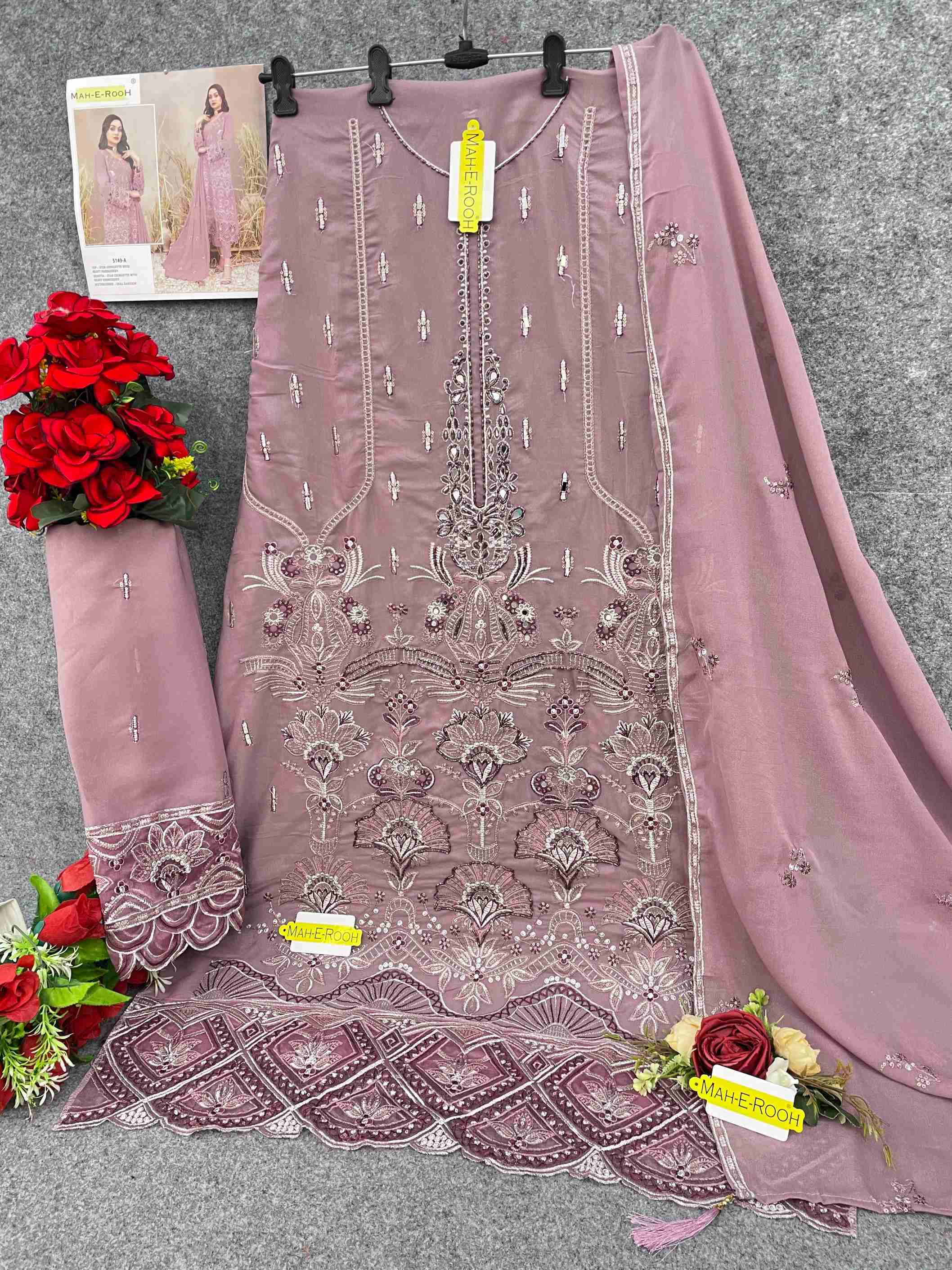 STAR GEORGETTE WITH EMBROIDERY WORK SUIT