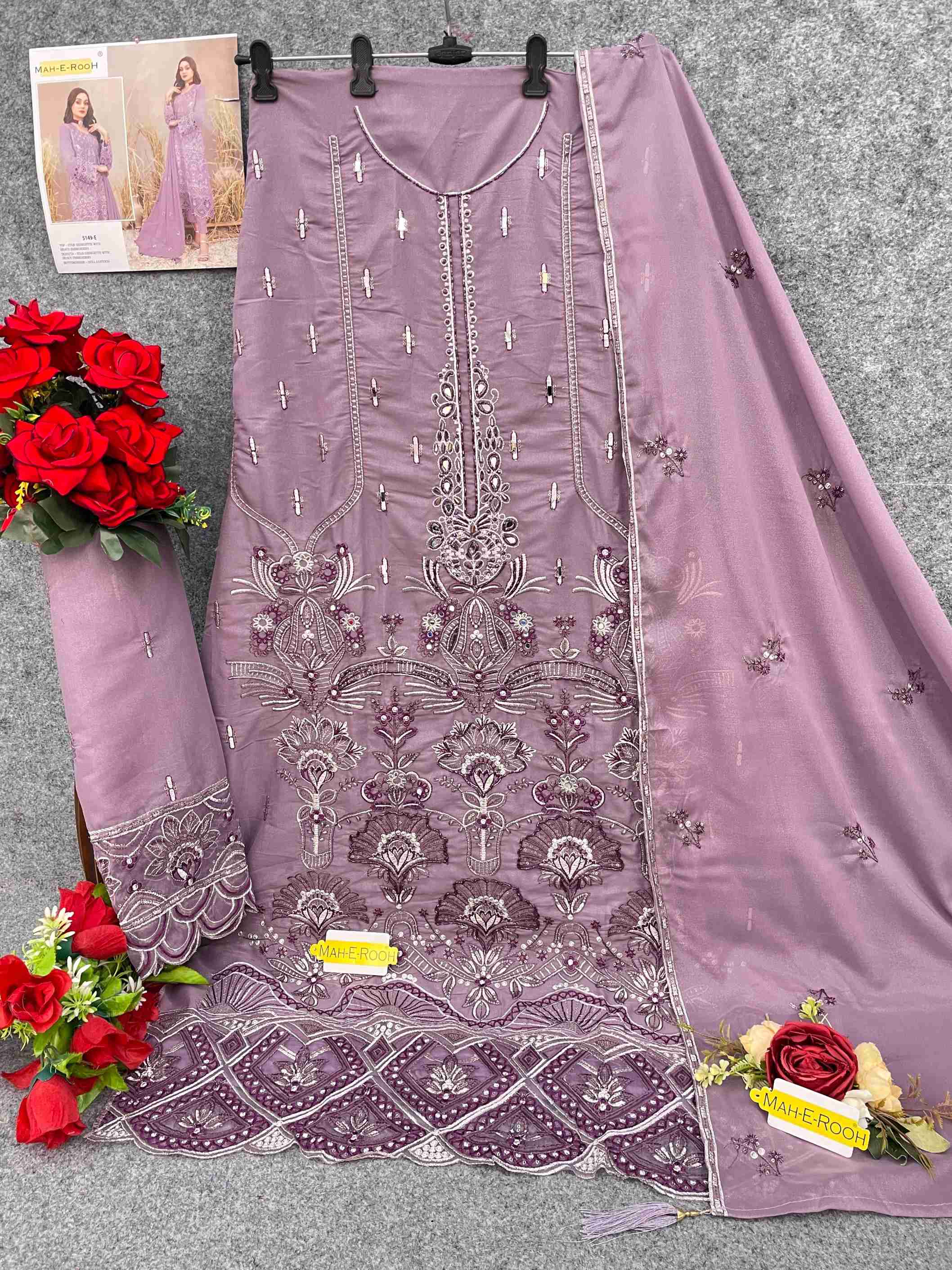 STAR GEORGETTE WITH EMBROIDERY WORK SUIT