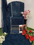 Heavy Fox Georgette With Embroidery Sequence Work With Latkan Suit