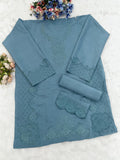 Pv Cotton with Heavy Embroidered VISCOSE Thread work Suit