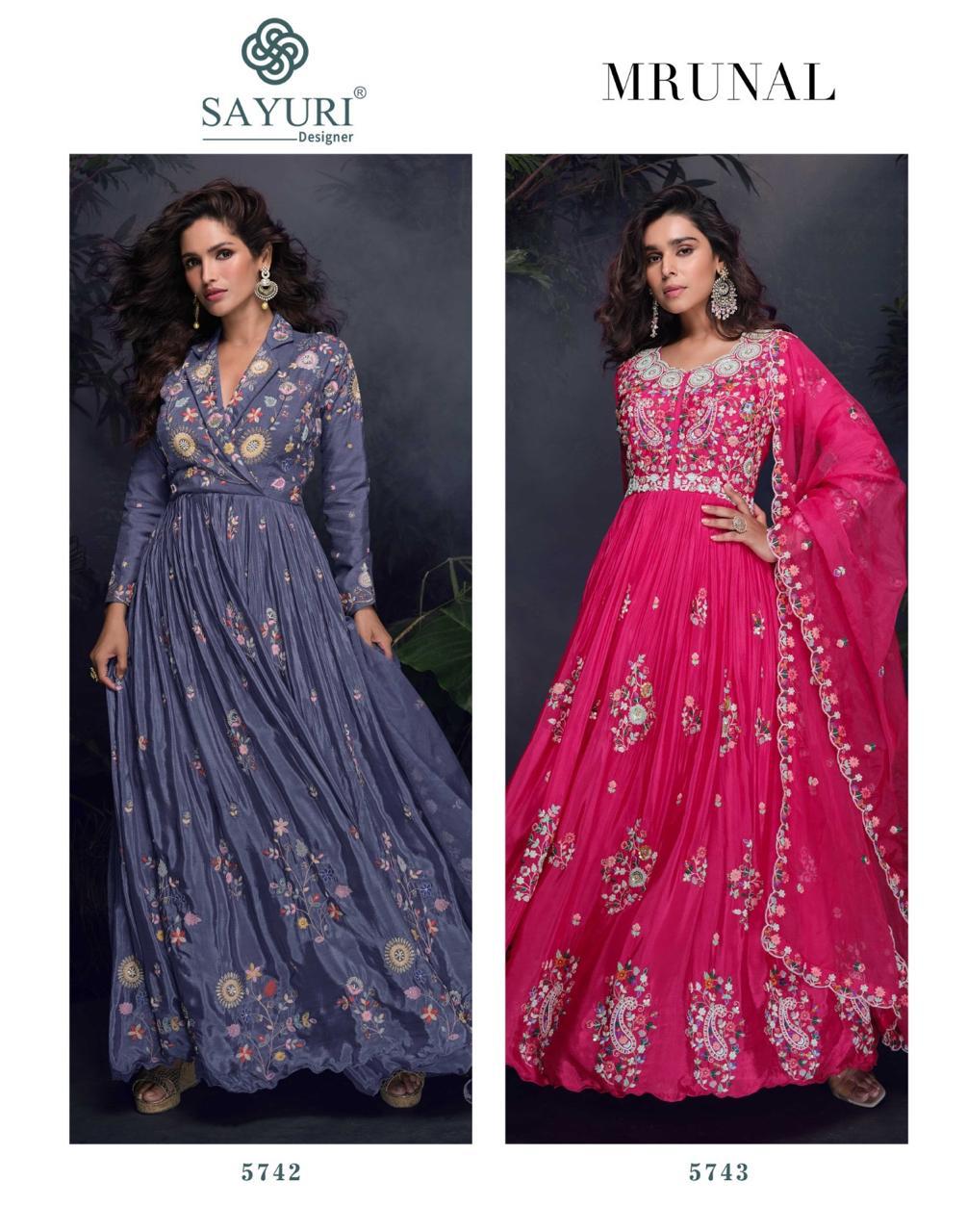 PREMIUM CHINON SILK HEAVY LOOK MULTI THREDS HANDWORK EMBRODARY SUIT