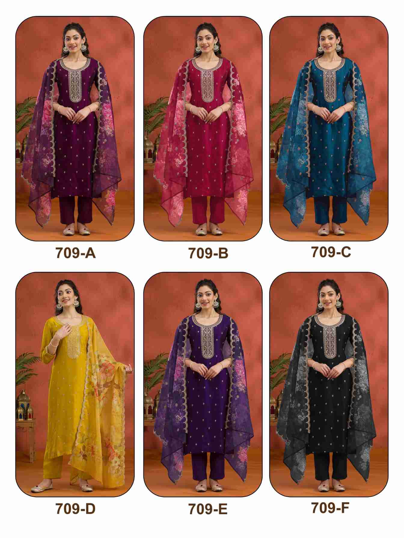 Blooming Vichitra with Heavy Embroidered VISCOSE Thread Jari work Suit