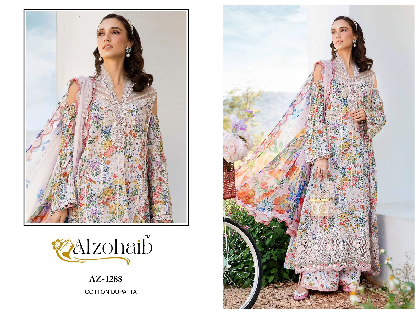 pure cotton print  with self work and Heavy Embrodairy patches Suiy