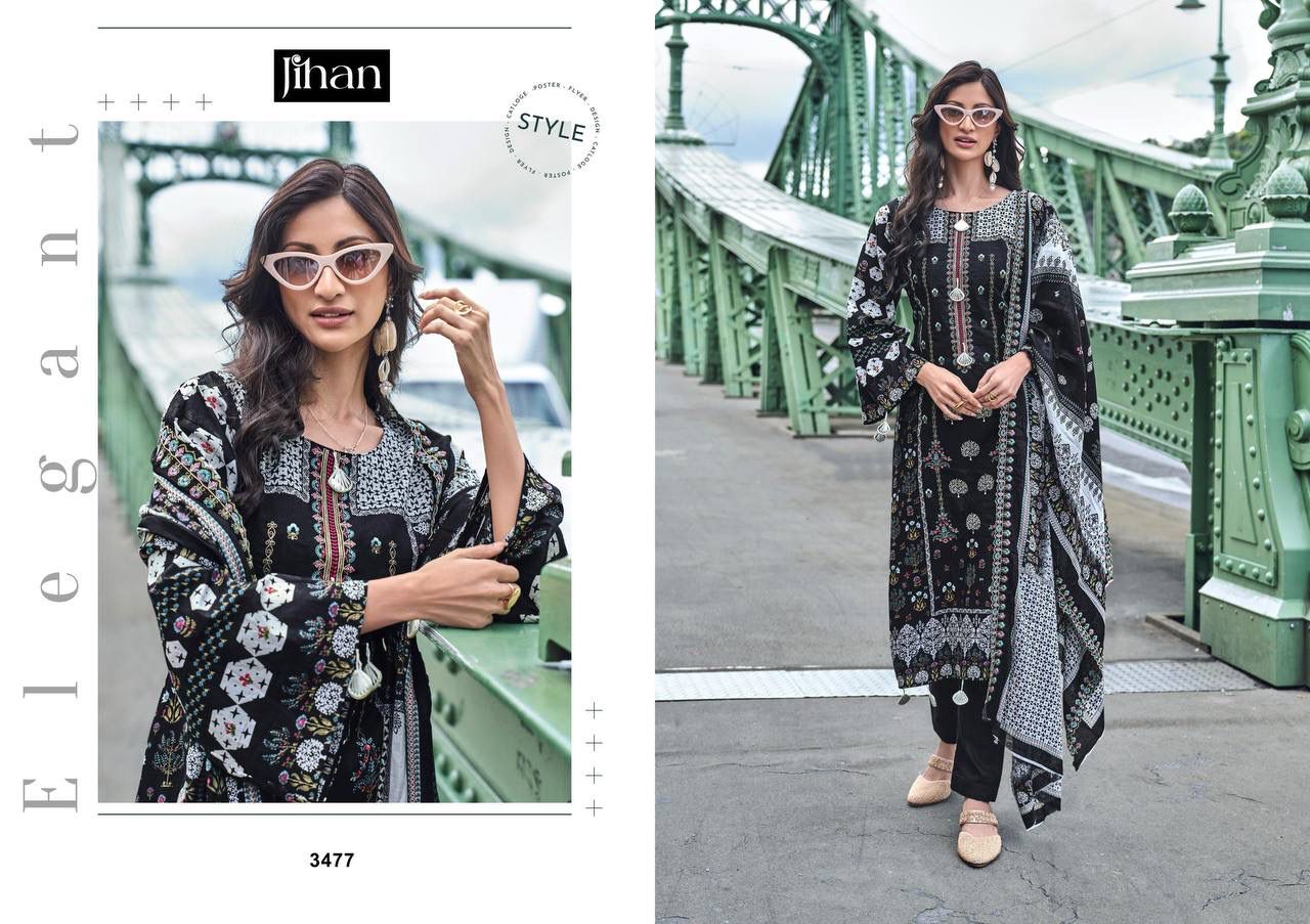 PURE LAWN PRINT WITH EXCLUSIVE HEAVY SELF EMBRODERY SUIT