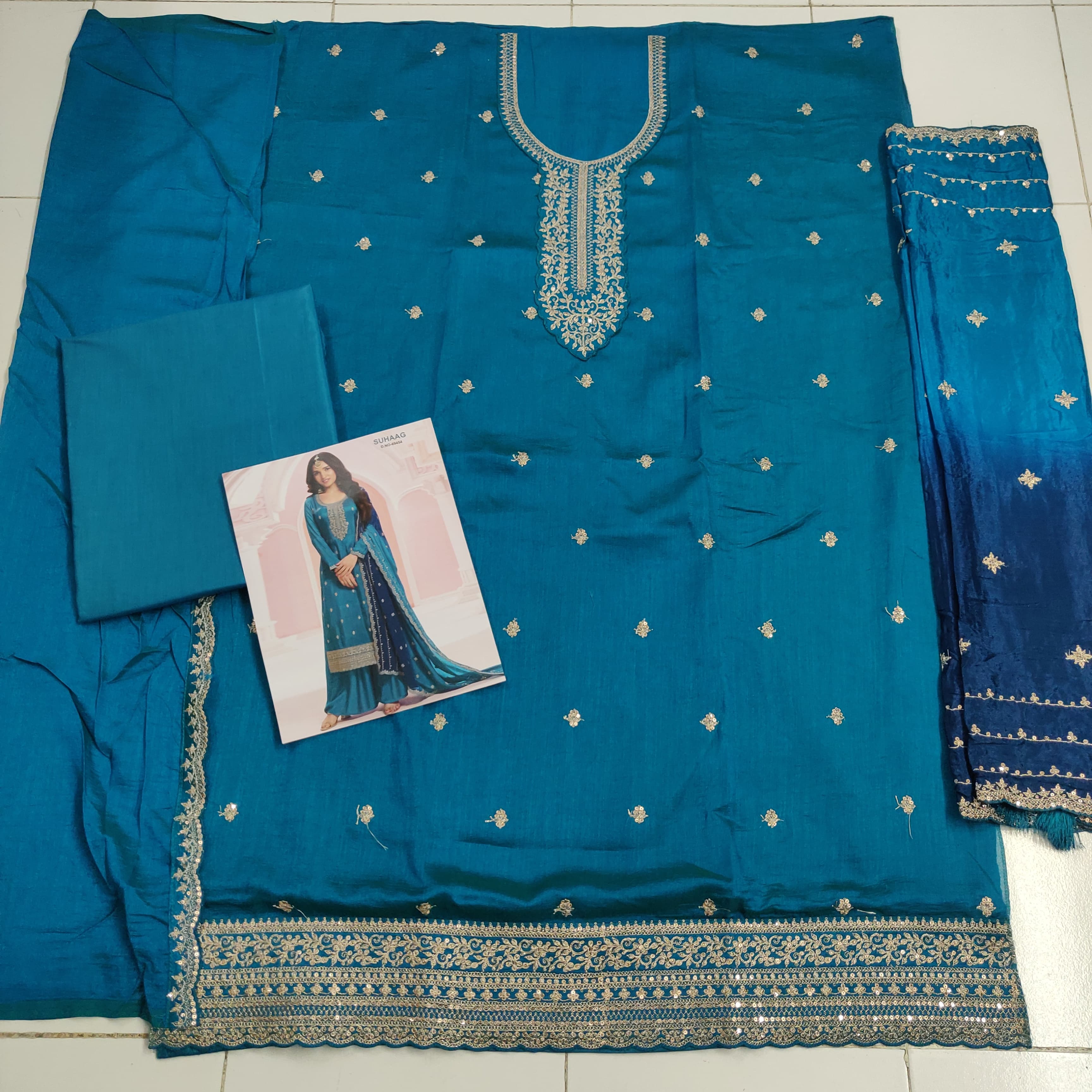 Heavy Embroidery worked Beautiful Salwar Suit
