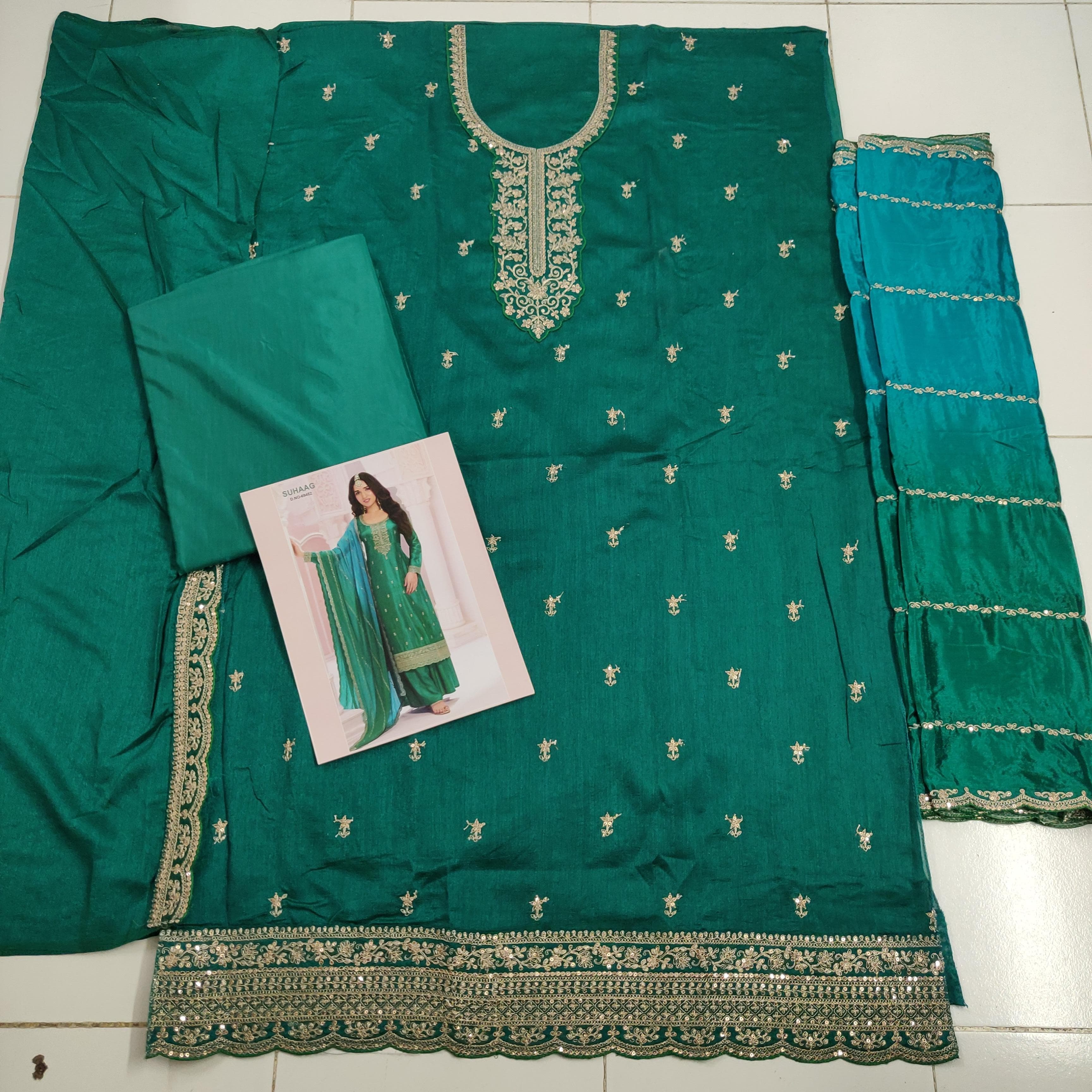 Heavy Embroidery worked Beautiful Salwar Suit