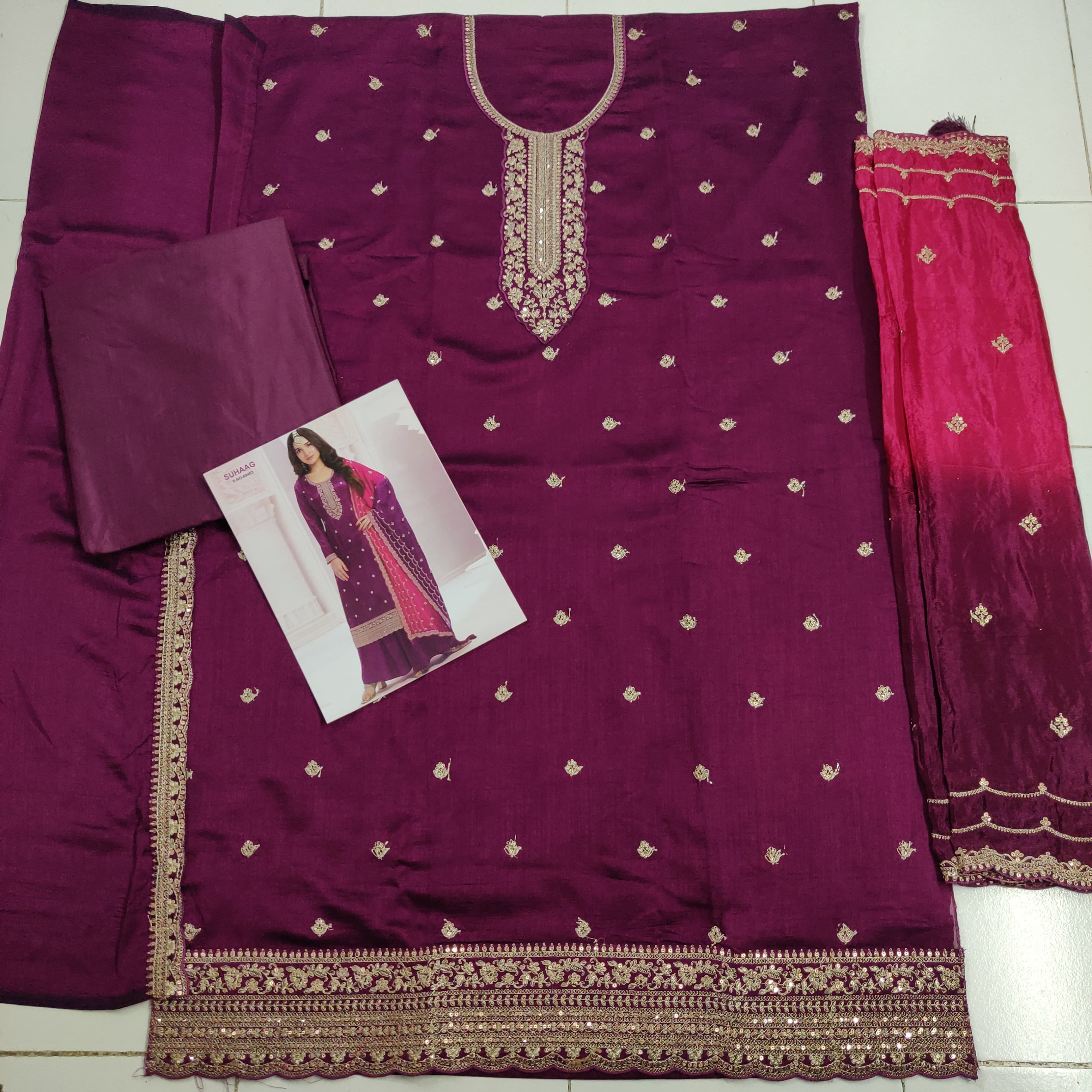 Heavy Embroidery worked Beautiful Salwar Suit
