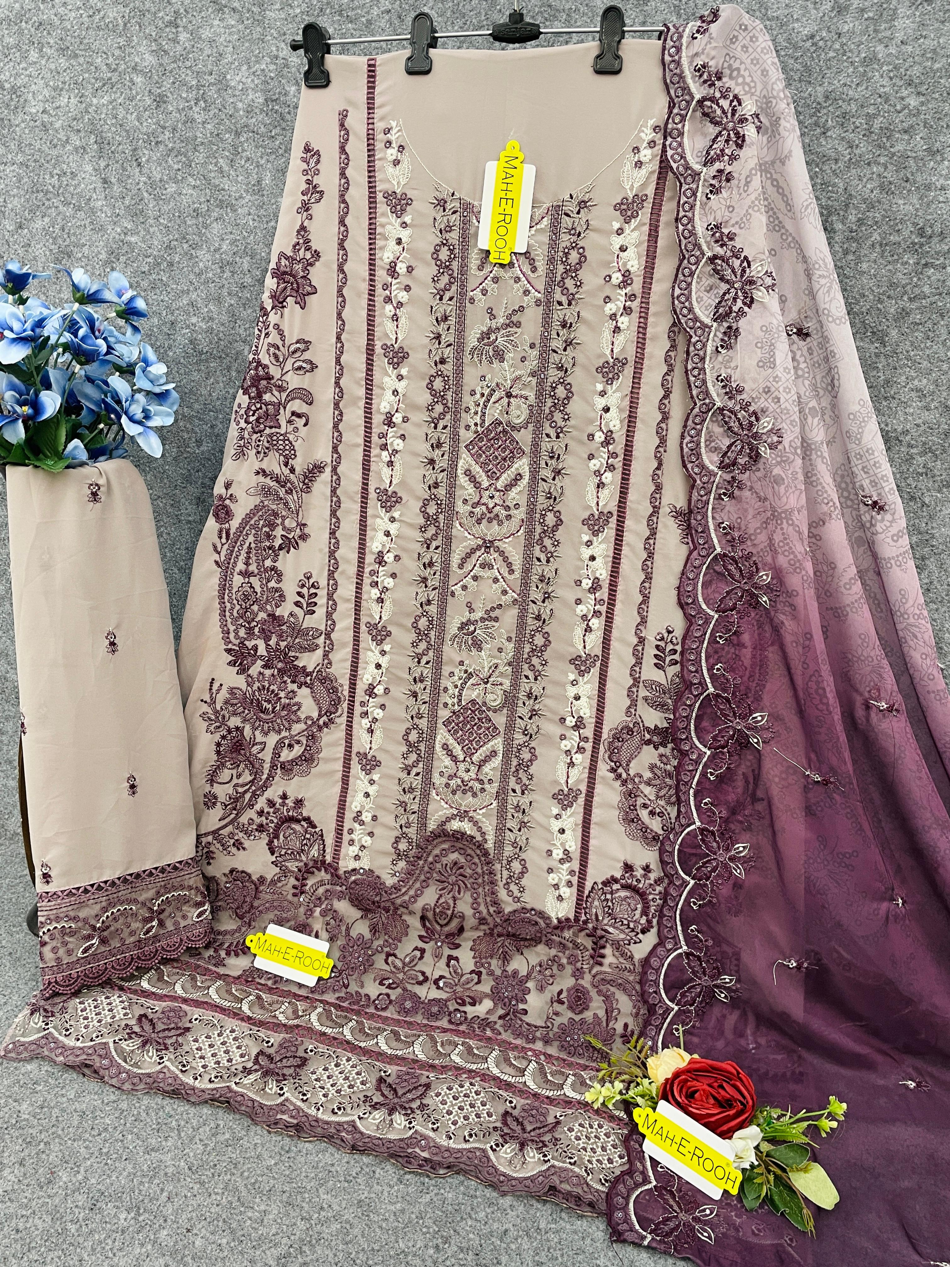 HEAVY FOX GEORGETTE WITH EMBROIDERY WORK SUIT