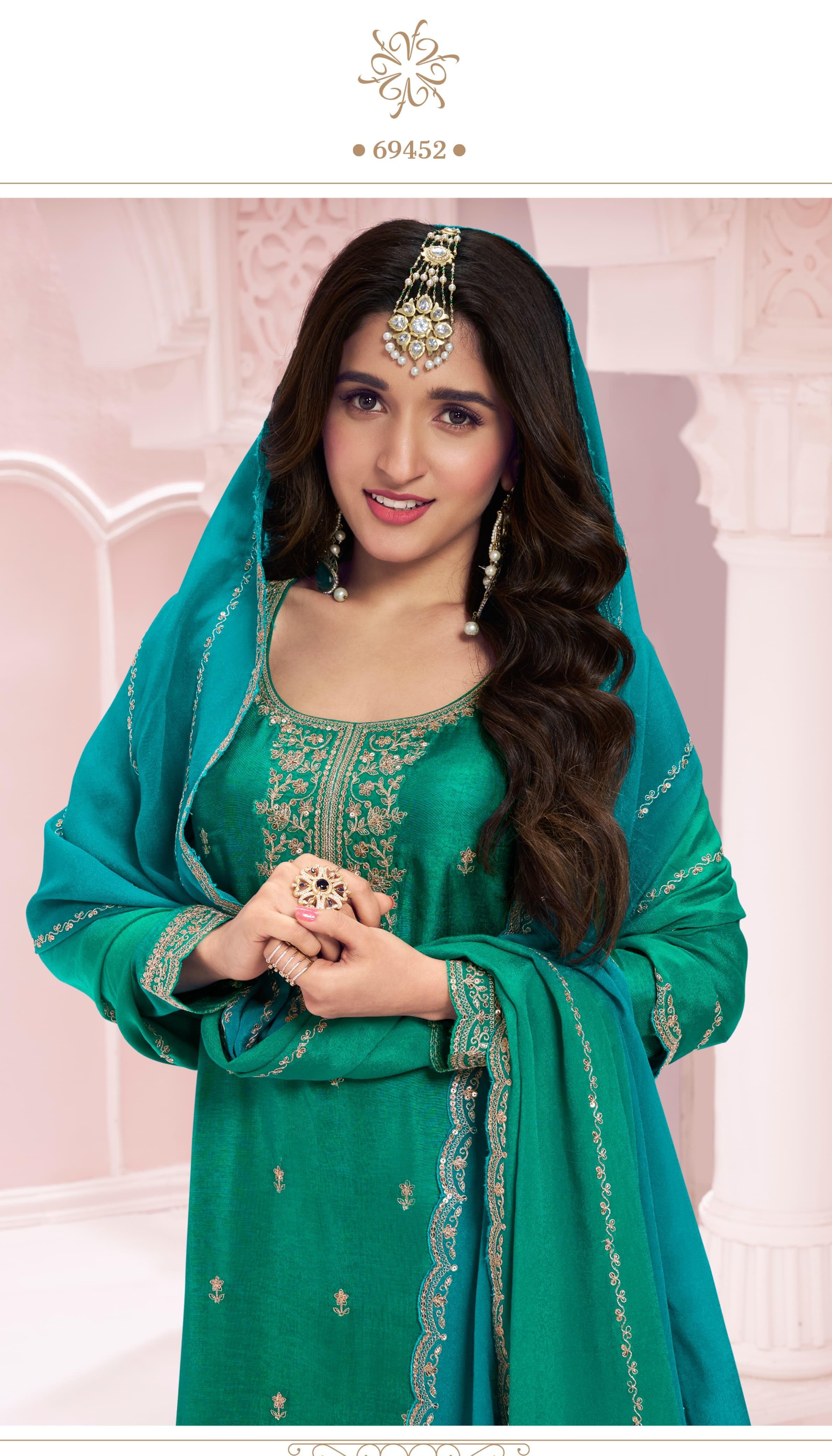 Heavy Embroidery worked Beautiful Salwar Suit
