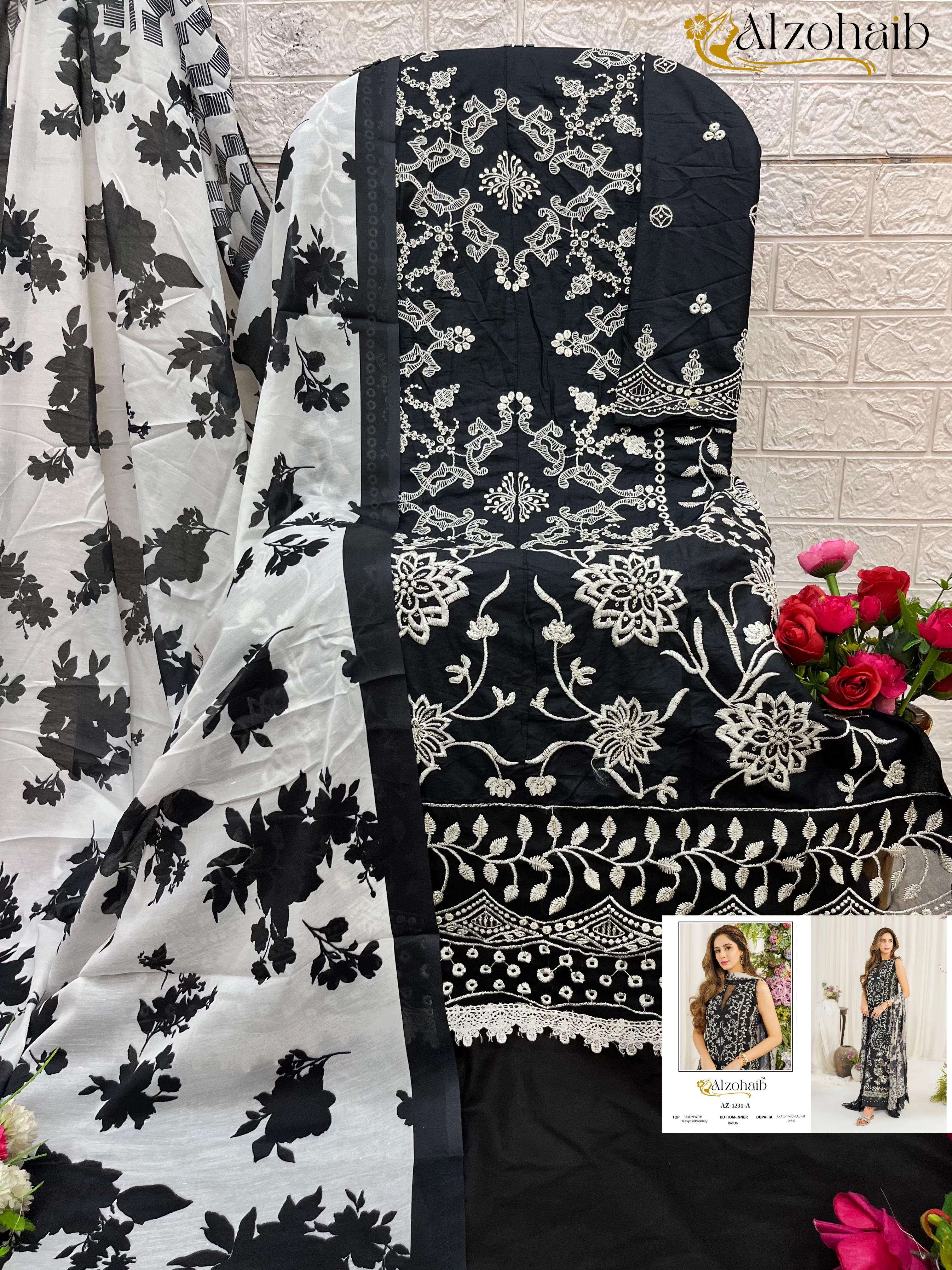 Ryon cotton with Digital Printed work Suit